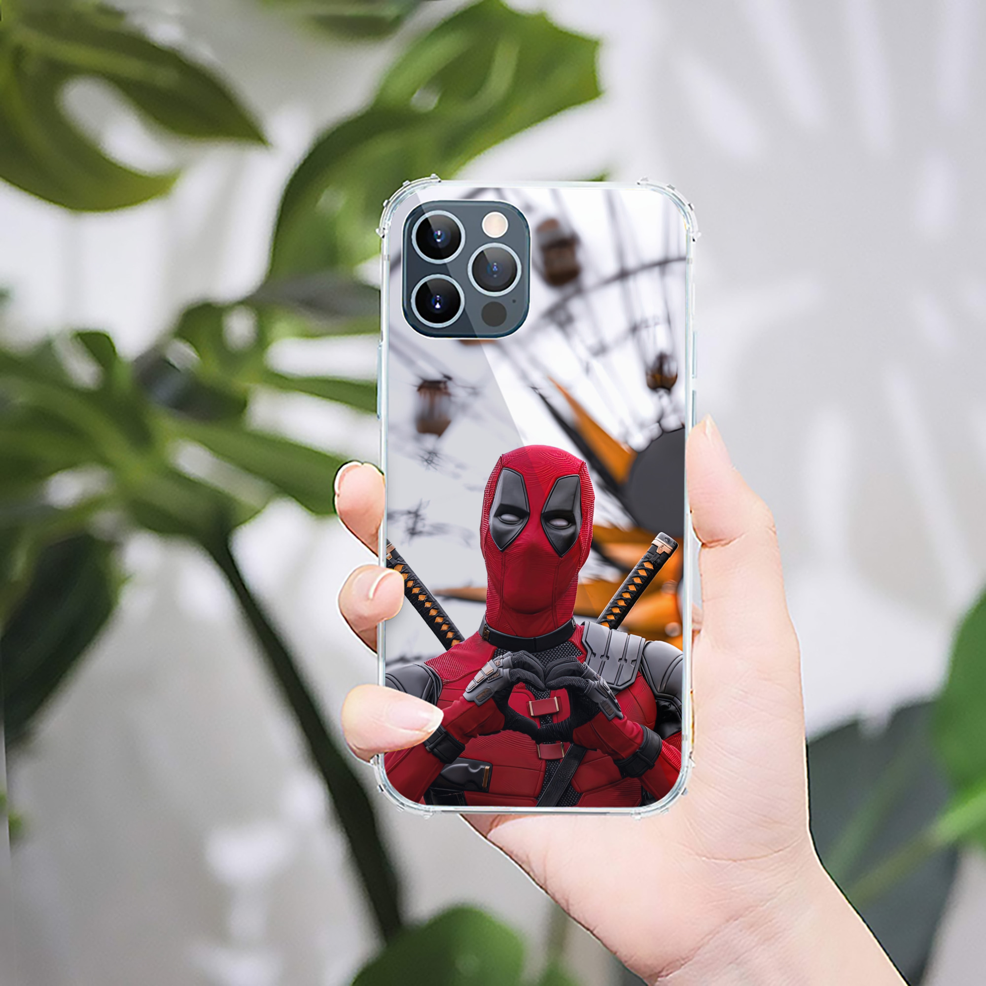 （画像用） Deadpool デッドプール 【iPhone 12シリーズ対応】透明スマホケース（クリアソフトケース）